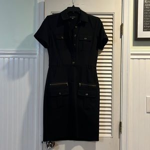 Zac & Rachel black shirt dress with pockets